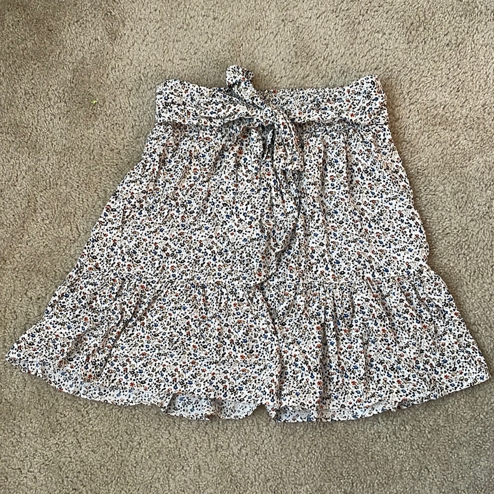 Madewell floral skirt